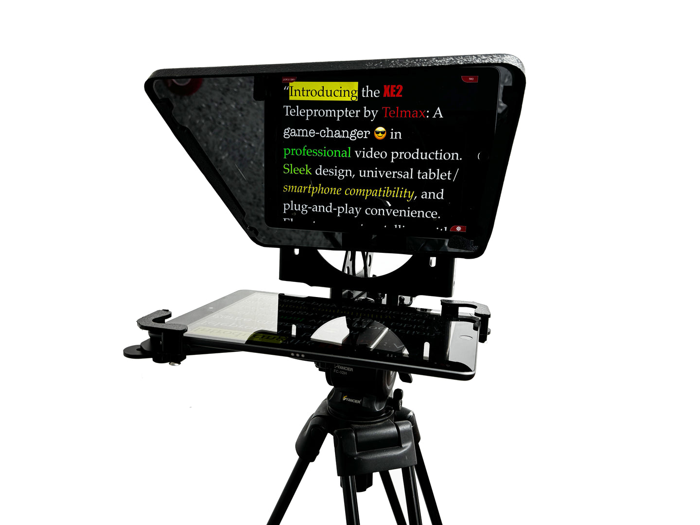 XE2 Universal Tablet & Smartphone Teleprompter: Sleek, Professional, Ready-to-Use